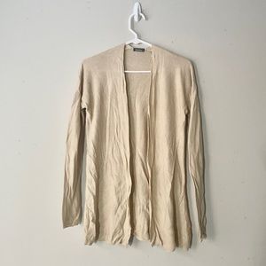 Neiman Marcus Beige 100% Rayon Cardigan, Size S